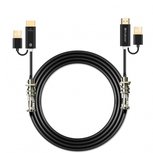 開博爾純光纖HDMI線2.0版野戰(zhàn)光纜鎧裝航空級工程用4K投影高清線