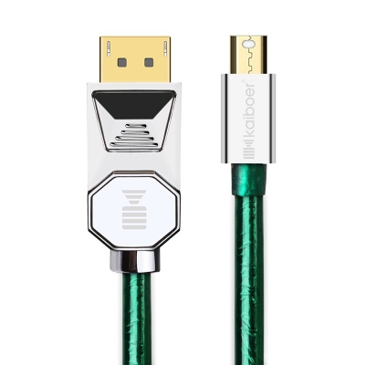 開博爾鍍銀miniDP轉(zhuǎn)DP線1.4版4K高清線蘋果電腦顯示器連接線